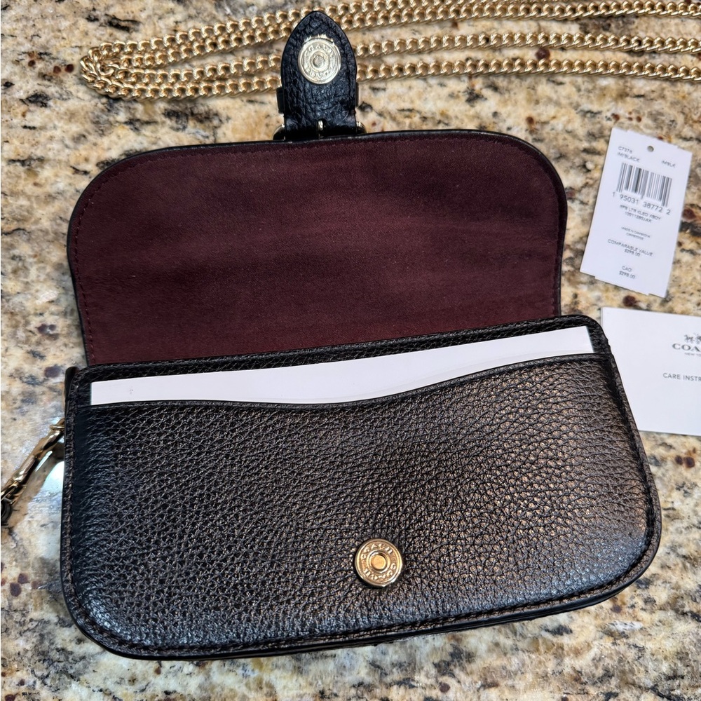COACH Black Kleo XBody Bag and Card Holder with Key Ring - New with Tags!! - Picture 7 of 16